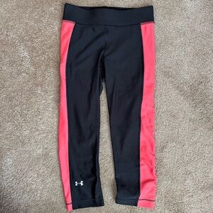Under Armour Black and Pink Leggings